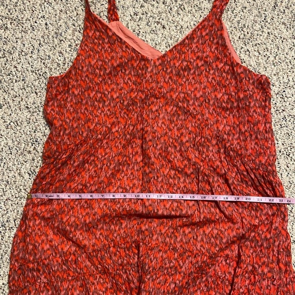 Joie Tea Rose Tiered Sleeveless V-Neck Maxi Dress 100% Cotton size XL - Picture 14 of 14